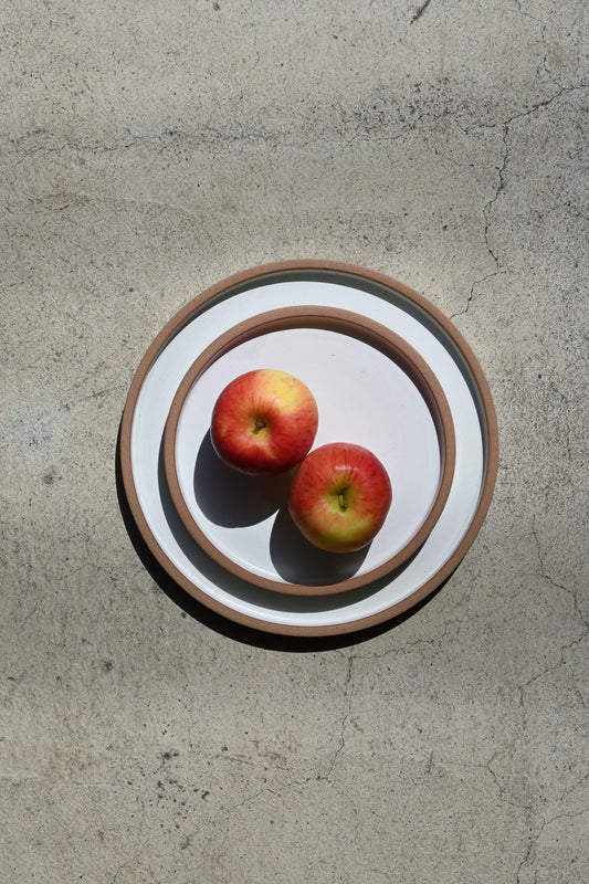 Flat plate / tarte size L / natural white