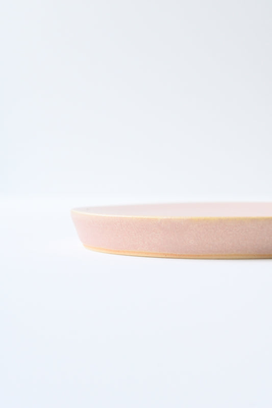 Flat plate / dessert size S / pink