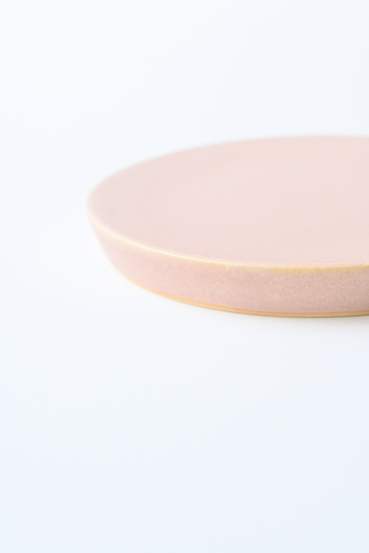 Flat plate / dessert size S / pink