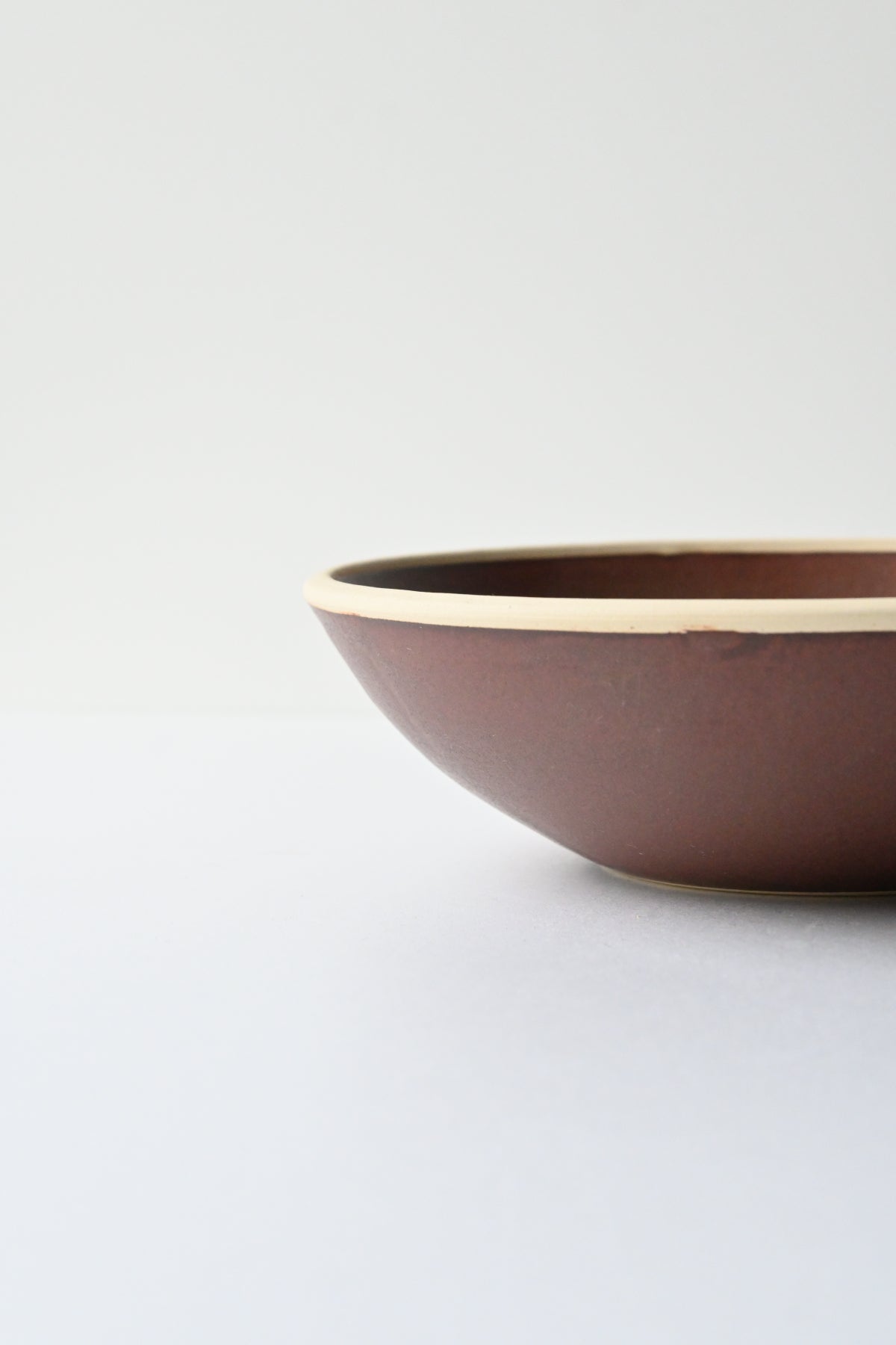 pasta bowl / red brown