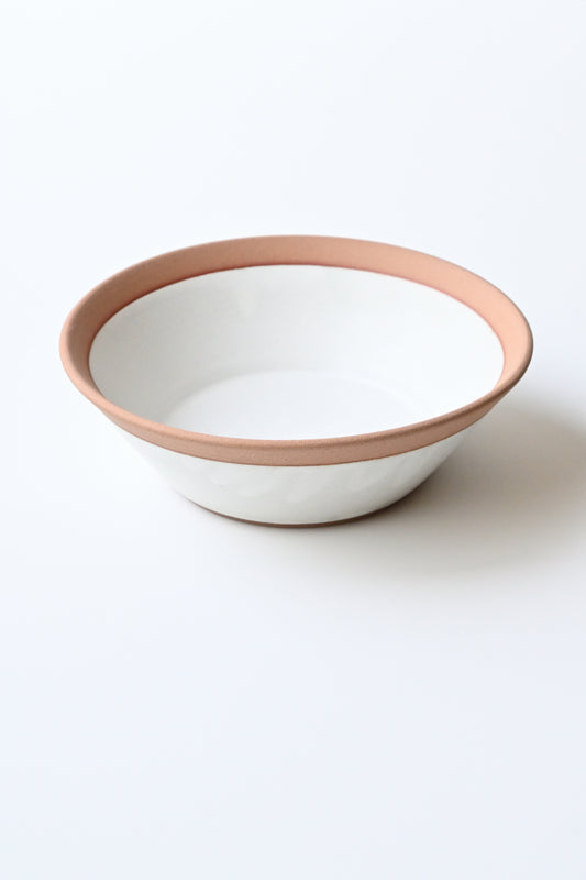 Sharp low bowl / natural white