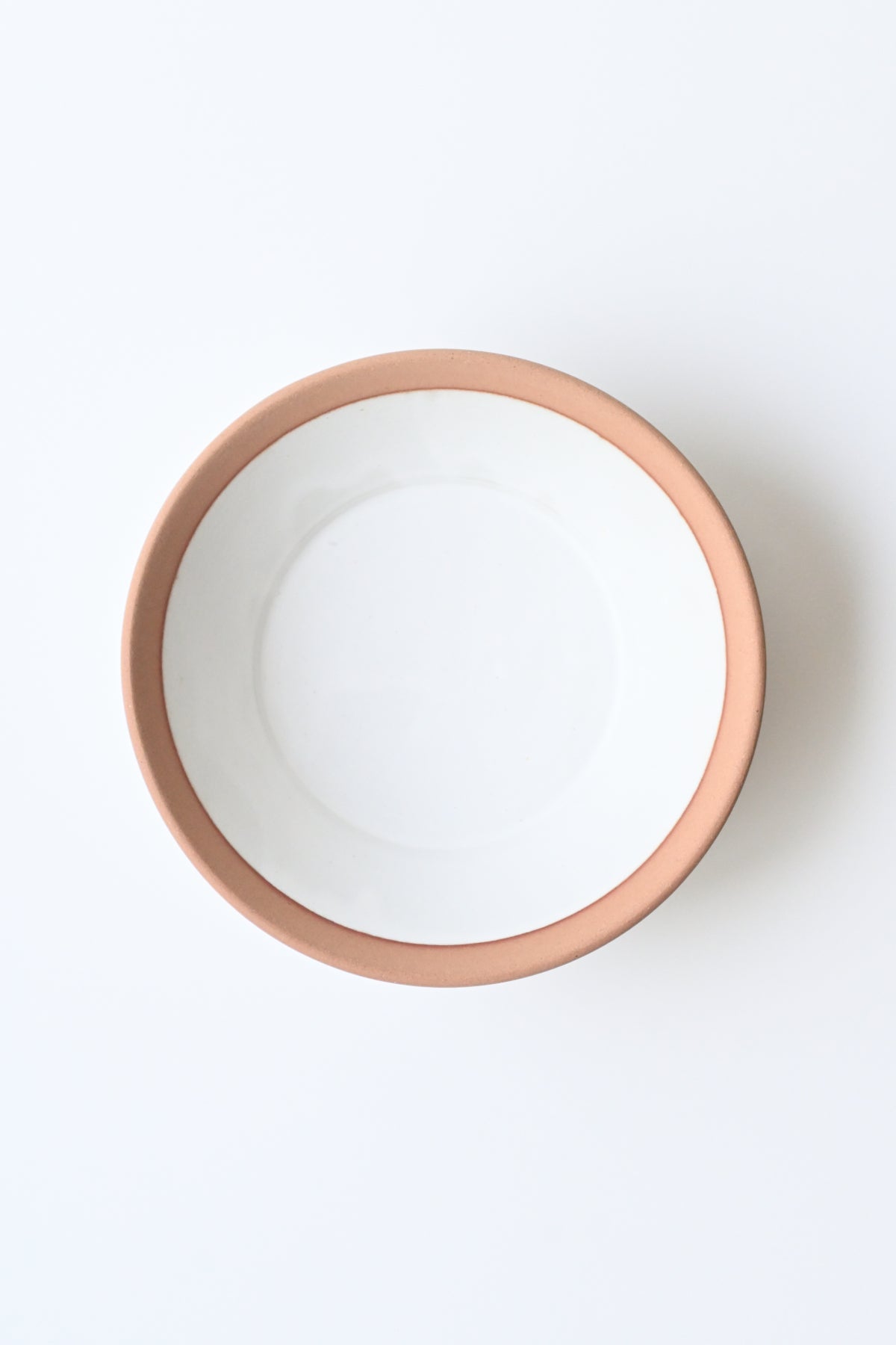 Sharp low bowl / natural white