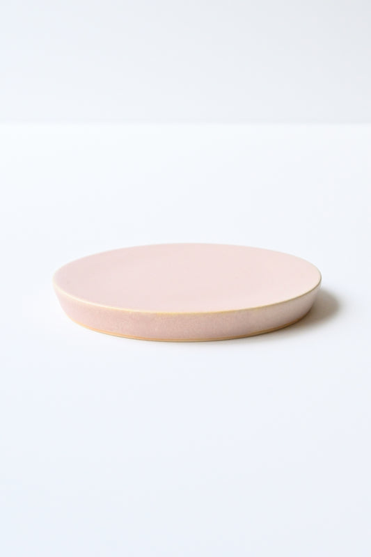 Flat plate / dessert size S / pink