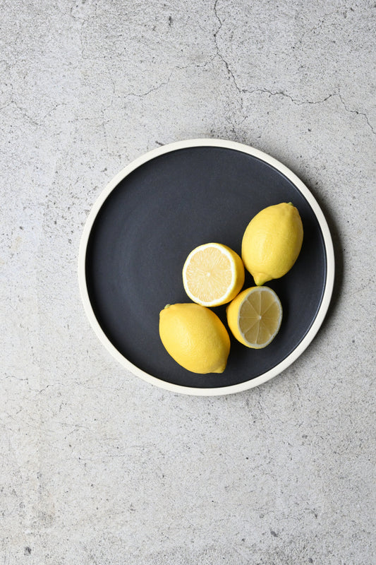 Flat plate / tarte size L / matt black