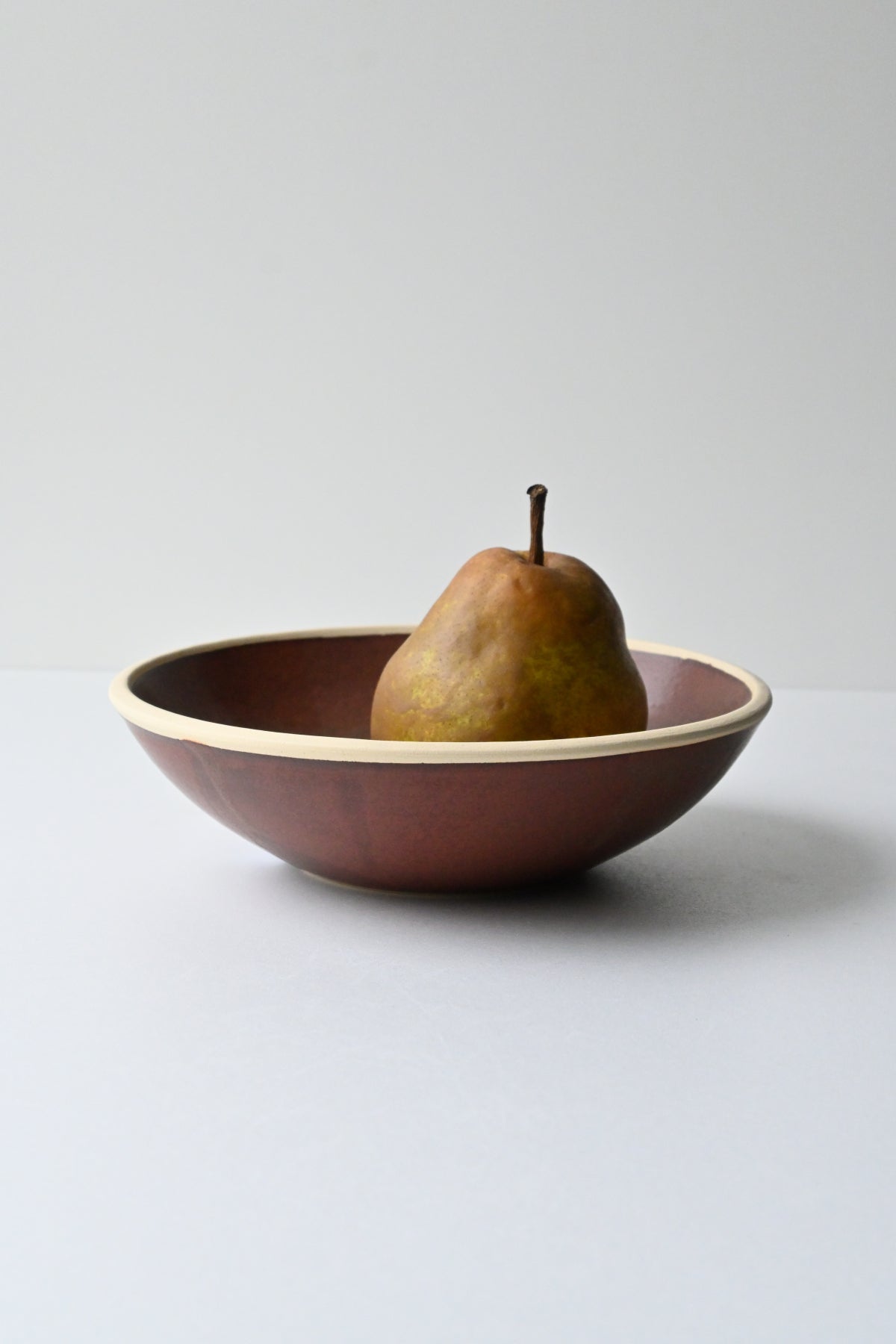 pasta bowl / red brown