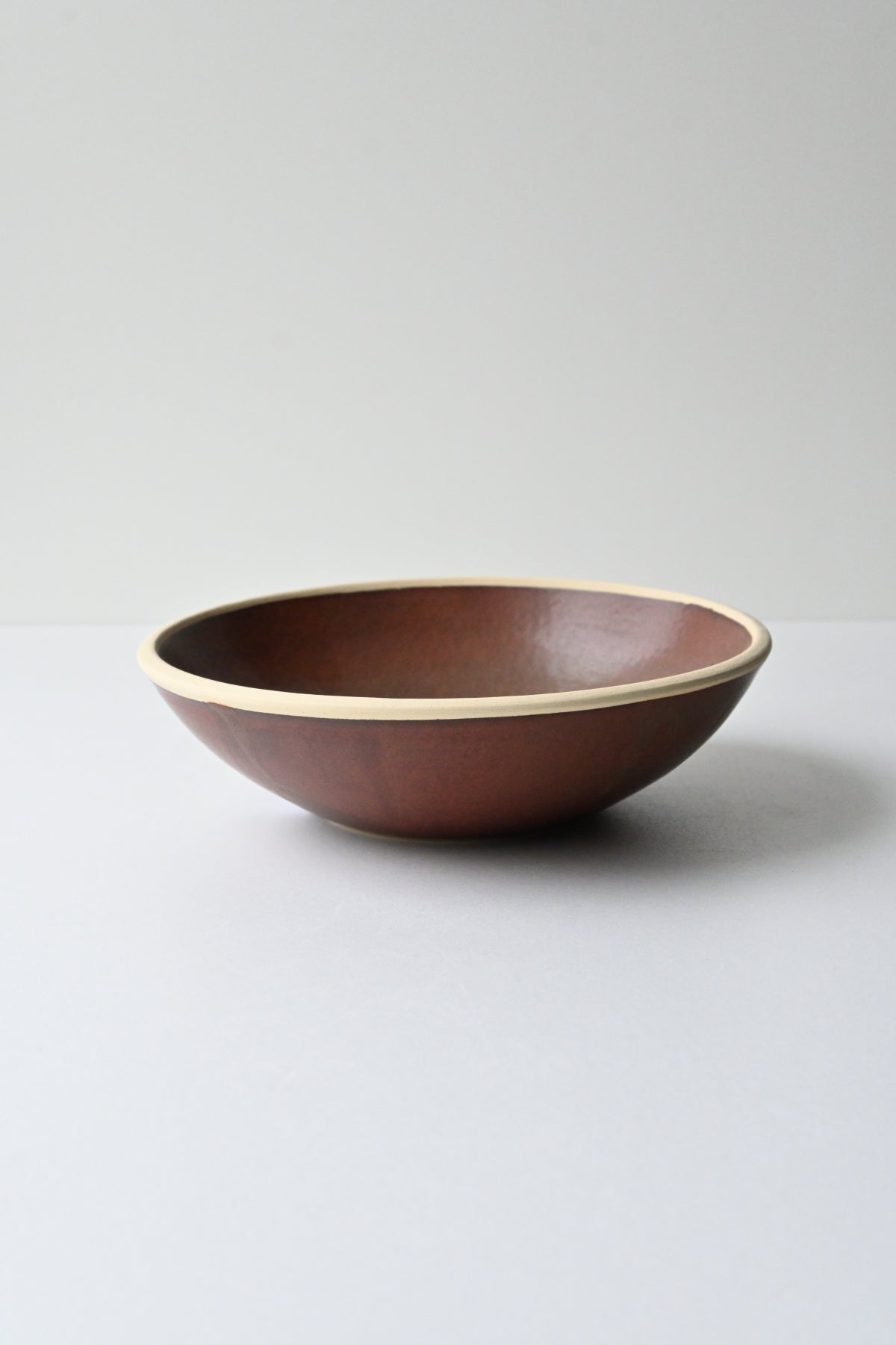pasta bowl / red brown