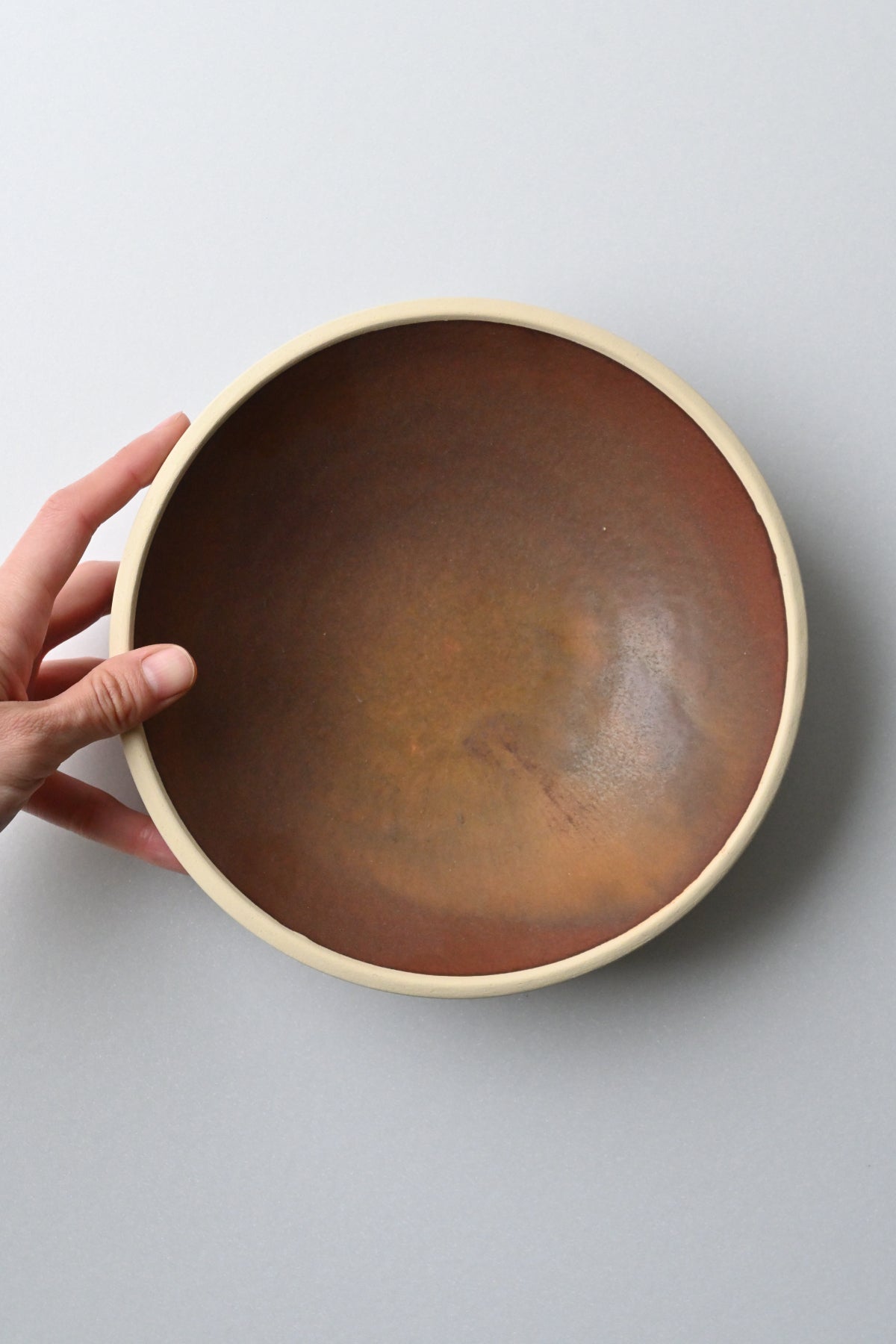 pasta bowl / red brown