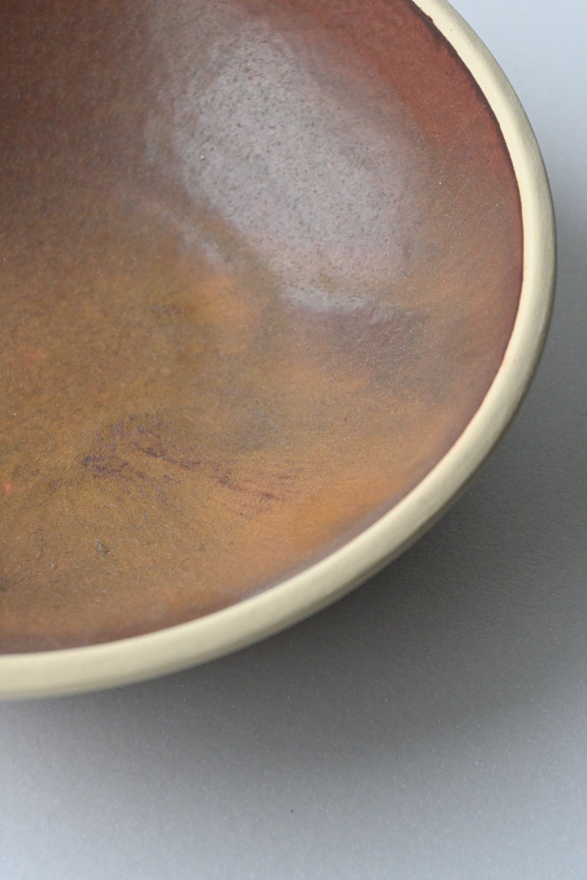 pasta bowl / red brown