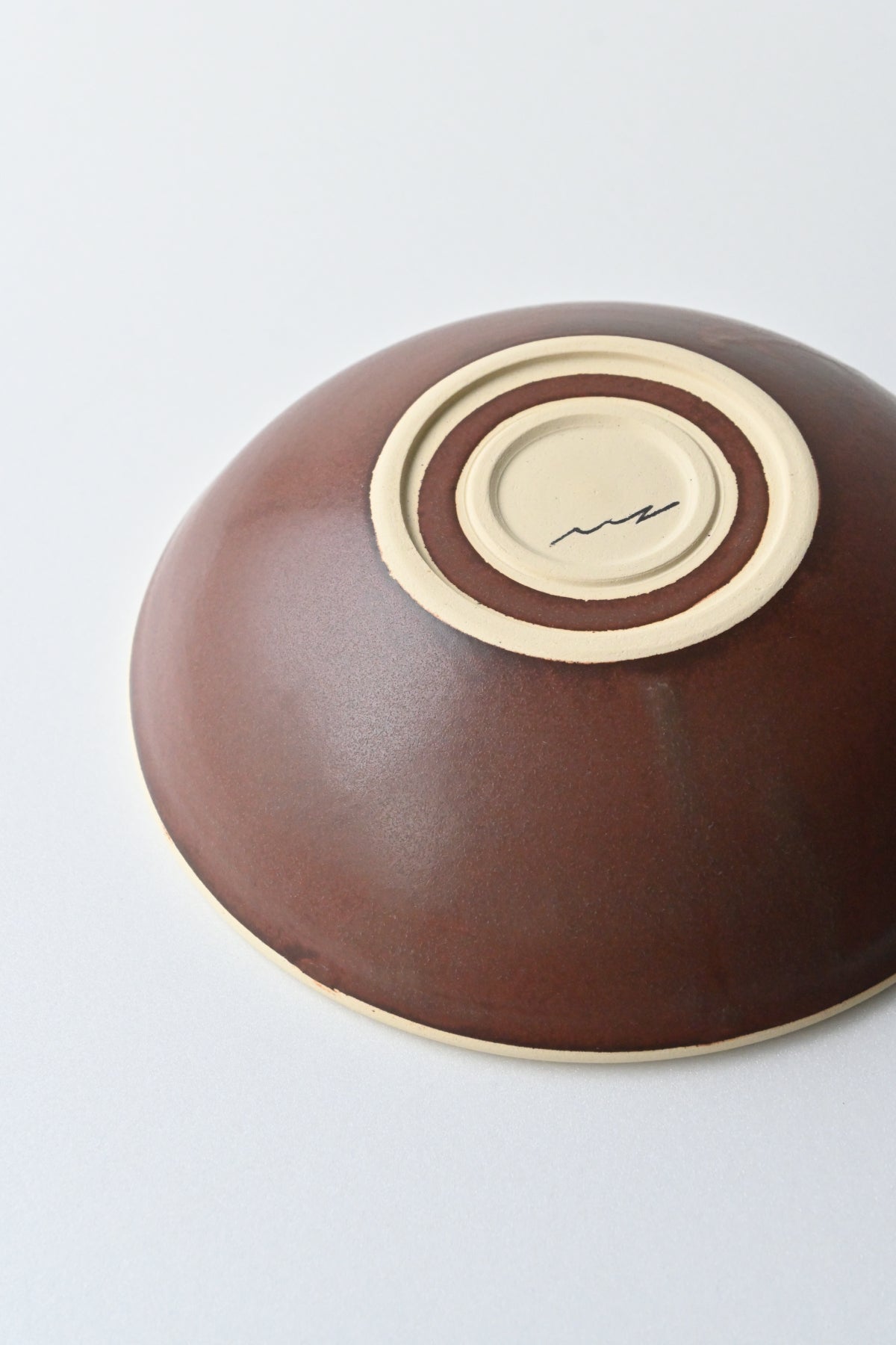 pasta bowl / red brown