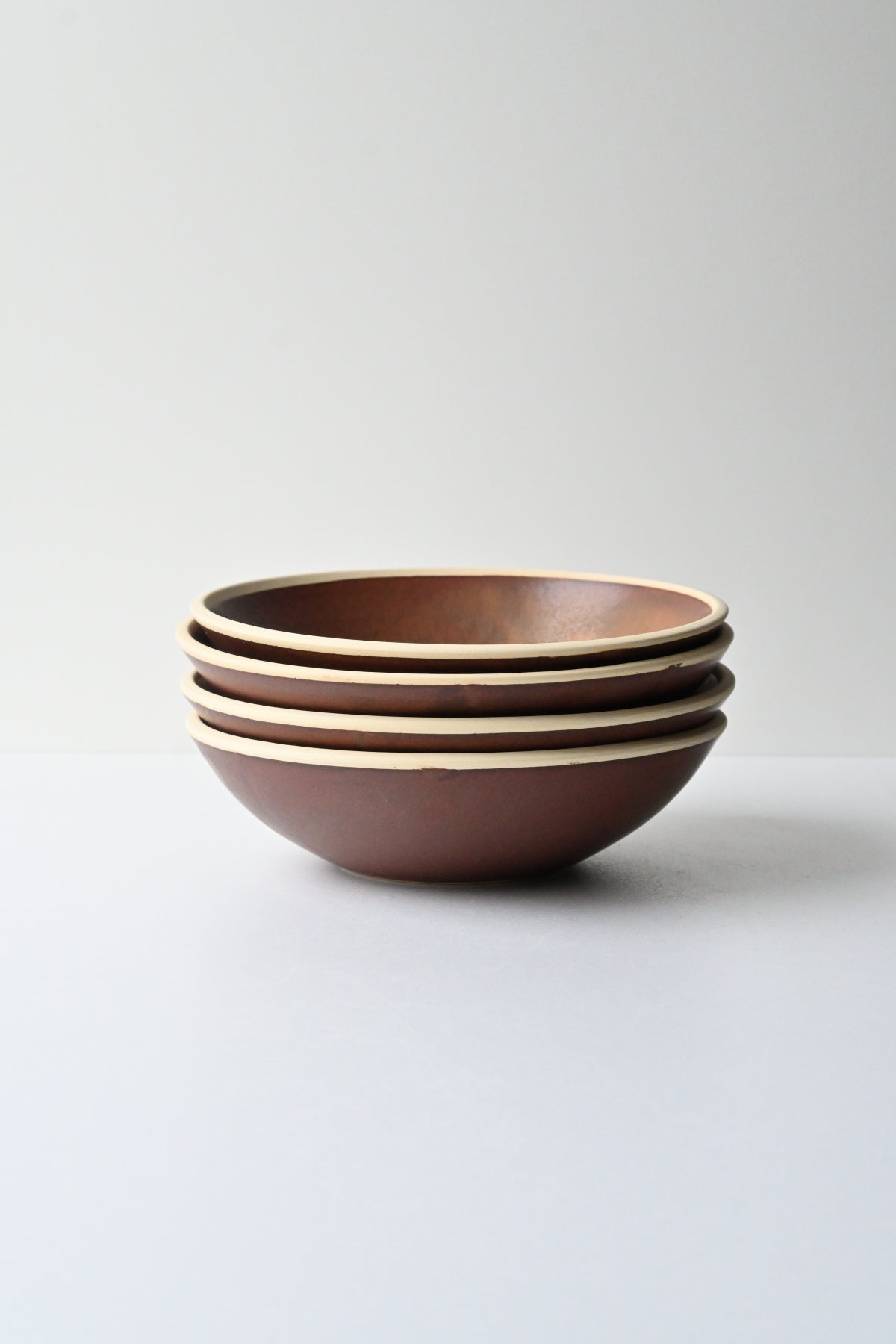 pasta bowl / red brown