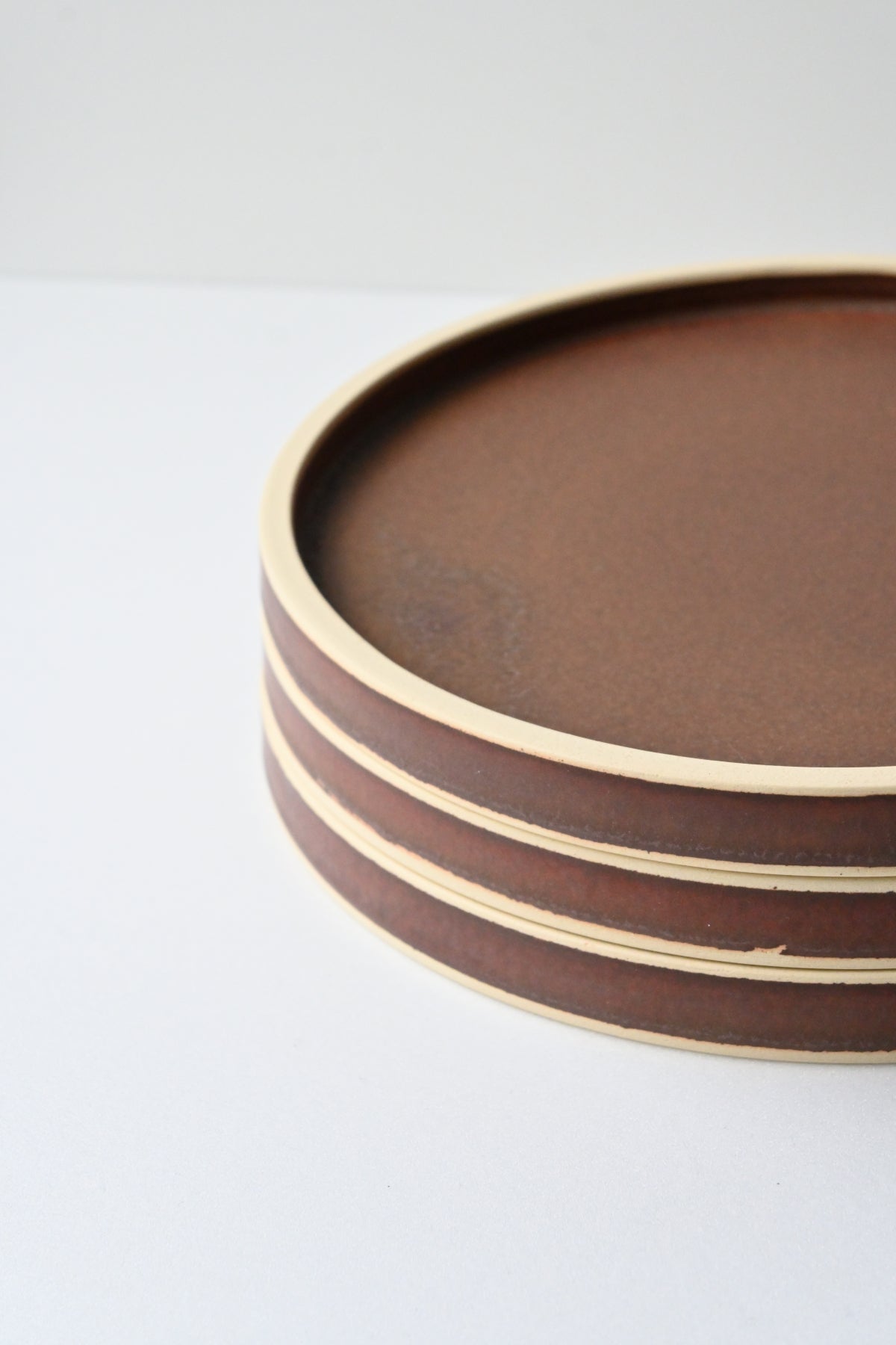 Flat plate / tarte size L / red brown