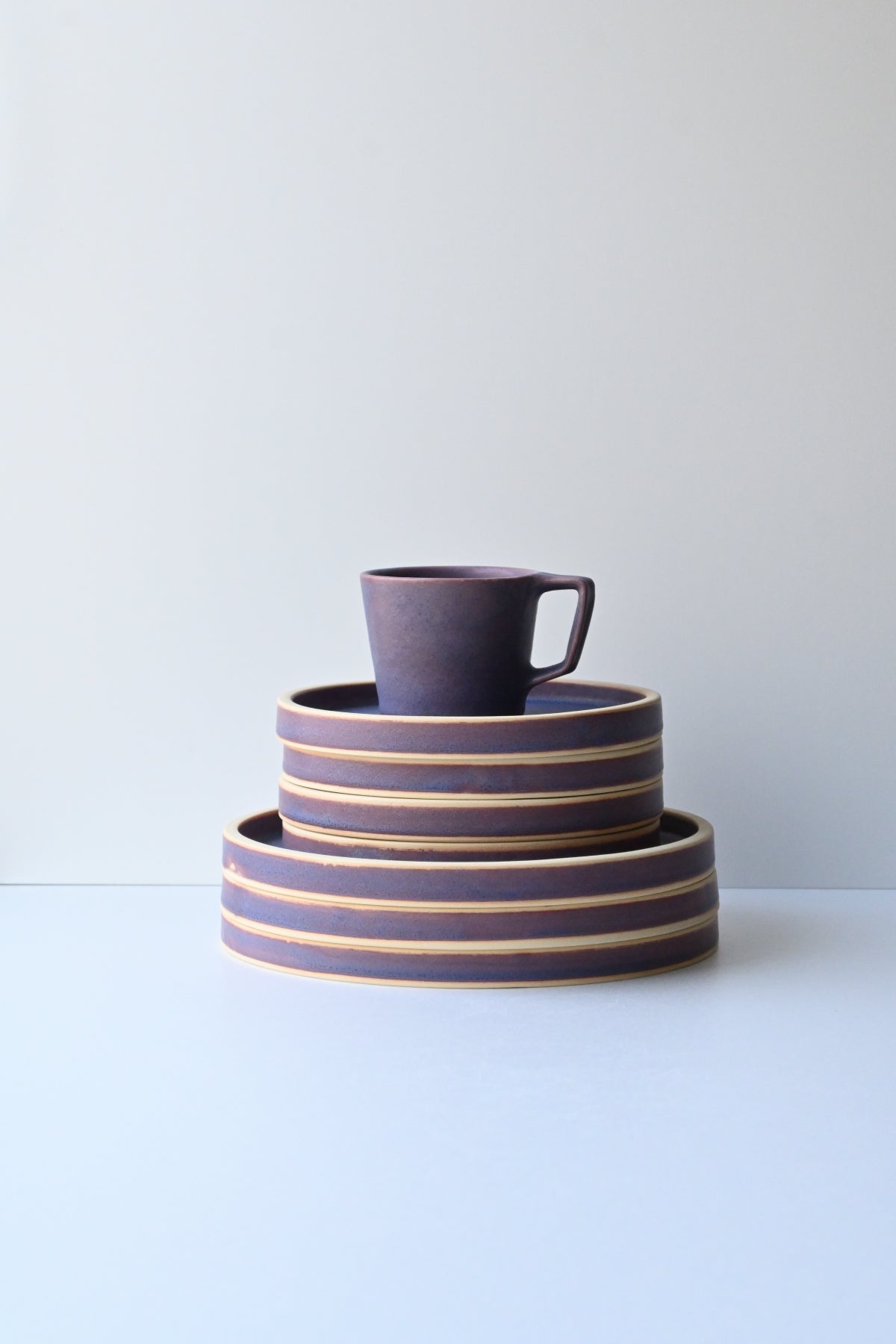 Flat plate / tarte size L / purple
