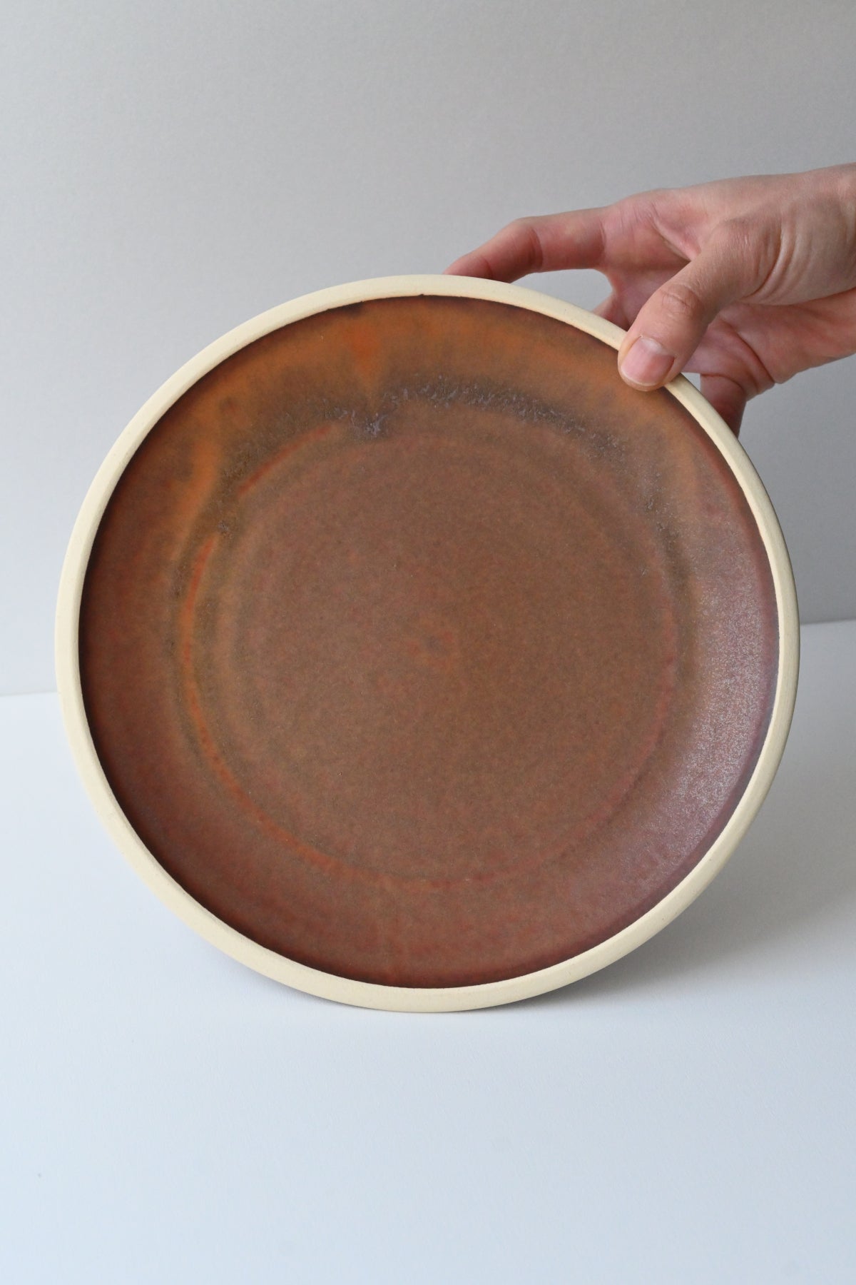 round plate / 2622803redbrown