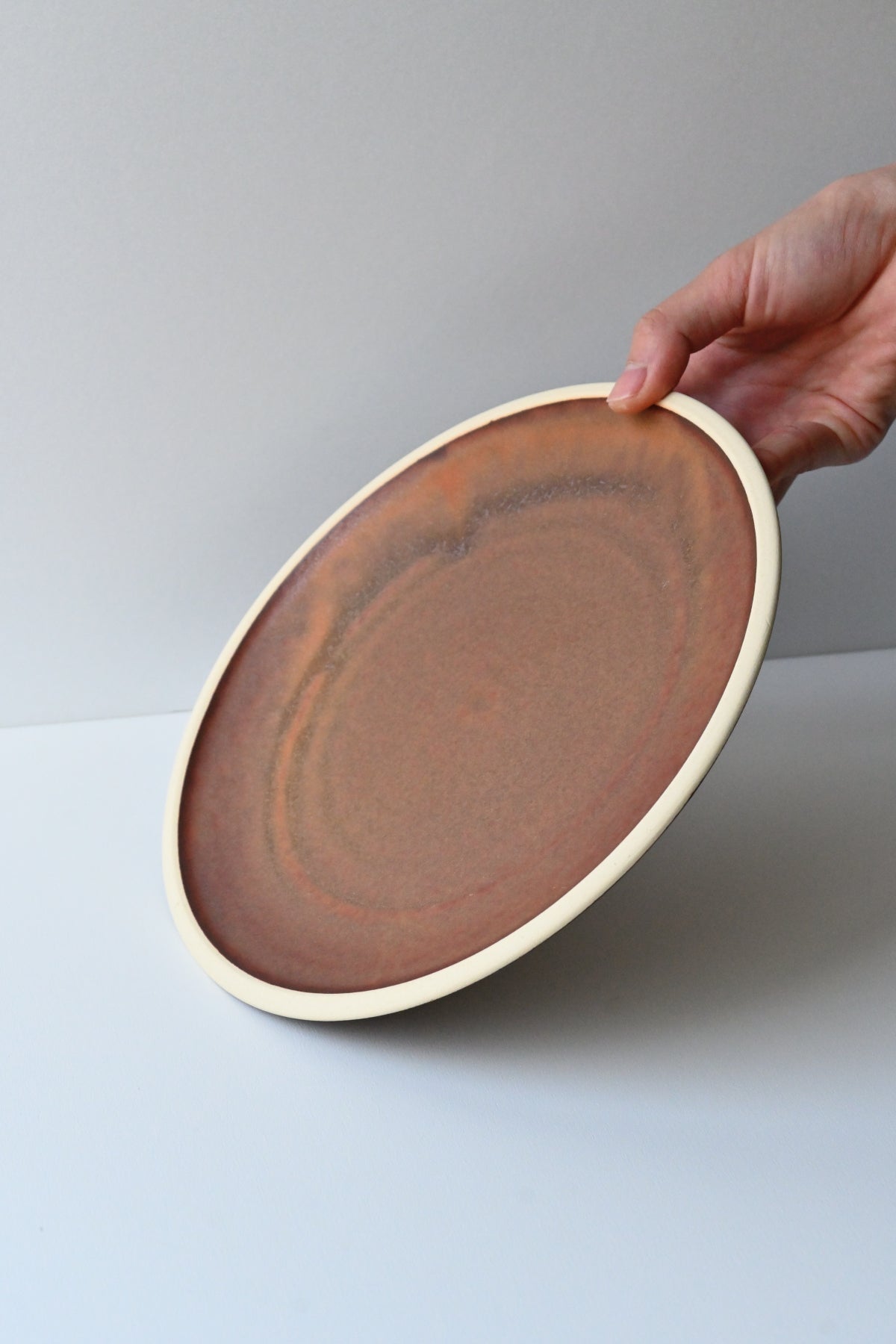 round plate / 2622803redbrown