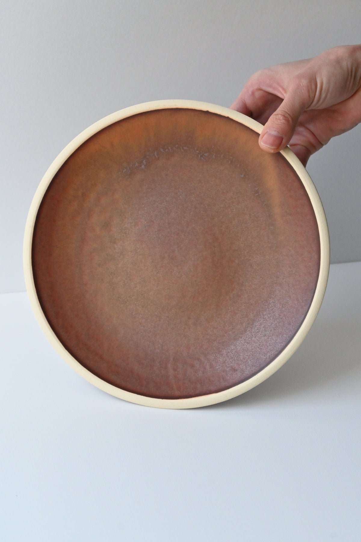 round plate / 2622804redbrown