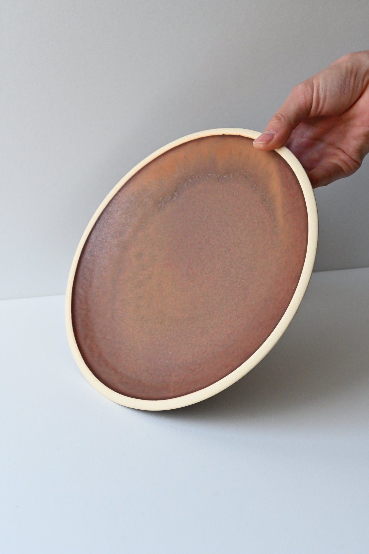 round plate / 2622804redbrown