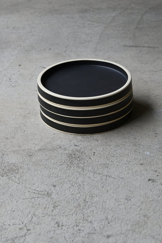 Flat plate / tarte size M / matt black